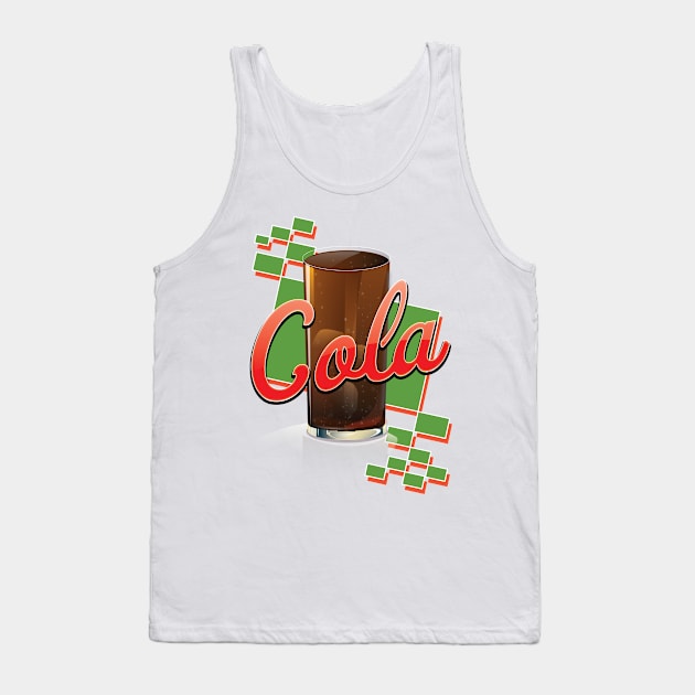 Vintage Cola Commercial Tank Top by nickemporium1